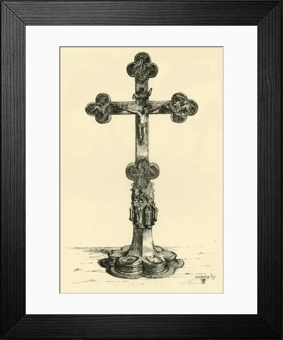 Framed Print : Crucifix, (1881). Creator: W. M. McGill Framed Print : Crucifix, (1881). Creator: W. M. McGill