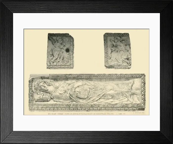 Framed Print : Sarcophagus of Santa Giustina, c1476, (1881). Creator: C Stoney Framed Print : Sarcophagus of Santa Giustina, c1476, (1881). Creator: C Stoney