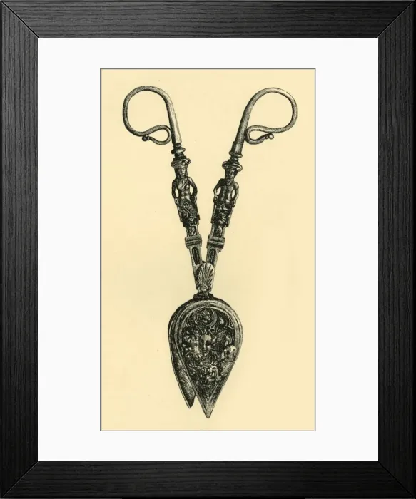 Framed Print : Candle snuffers, 16th century?, (1881). Creator: W Wise Framed Print : Candle snuffers, 16th century?, (1881). Creator: W Wise