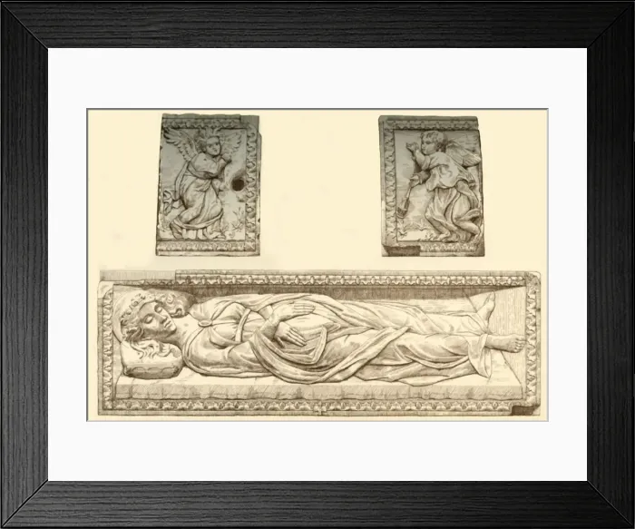 Framed Print : Sarcophagus of Santa Giustina, c1476, (1881). Creator: Bernard Collier Framed Print : Sarcophagus of Santa Giustina, c1476, (1881). Creator: Bernard Collier