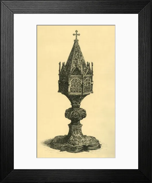 Framed Print : Monstrance, c1450, (1881). Creator: Frederick Albert Slocombe Framed Print : Monstrance, c1450, (1881). Creator: Frederick Albert Slocombe