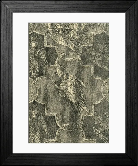 Framed Print : Detail of the Syon Cope, 1310-1320. (1881). Creator: J. I. Williamson Framed Print : Detail of the Syon Cope, 1310-1320. (1881). Creator: J. I. Williamson