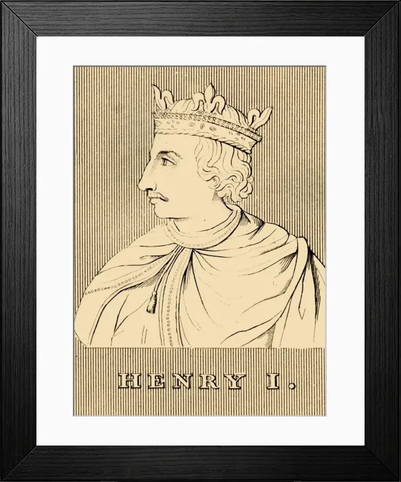 Framed Print : Henry I, (c1068-1135), 1830. Creator: Unknown Framed Print : Henry I, (c1068-1135), 1830. Creator: Unknown