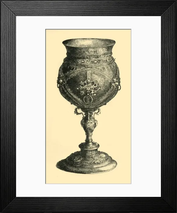 Framed Print : Coconut cup, c1585, (1881). Creator: Js Goepel Framed Print : Coconut cup, c1585, (1881). Creator: Js Goepel
