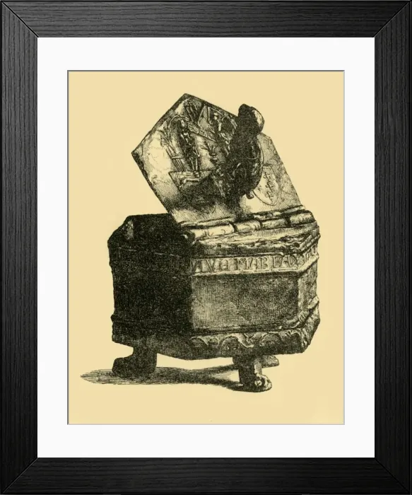 Framed Print : Pewter container, c1300, (1881). Creator: M Sullivan Framed Print : Pewter container, c1300, (1881). Creator: M Sullivan