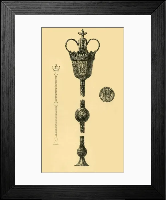 Framed Print : Mace, 1696, (1881). Creator: W. W. McCarty Framed Print : Mace, 1696, (1881). Creator: W. W. McCarty