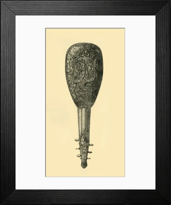 Framed Print : Mandore, 1640, (1881). Creator: D Jones Framed Print : Mandore, 1640, (1881). Creator: D Jones