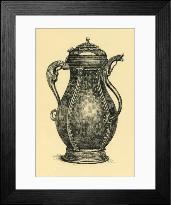Framed Print : Porphyry ewer, 1468-1491, (1881). Creator: R I Stevenson Framed Print : Porphyry ewer, 1468-1491, (1881). Creator: R I Stevenson