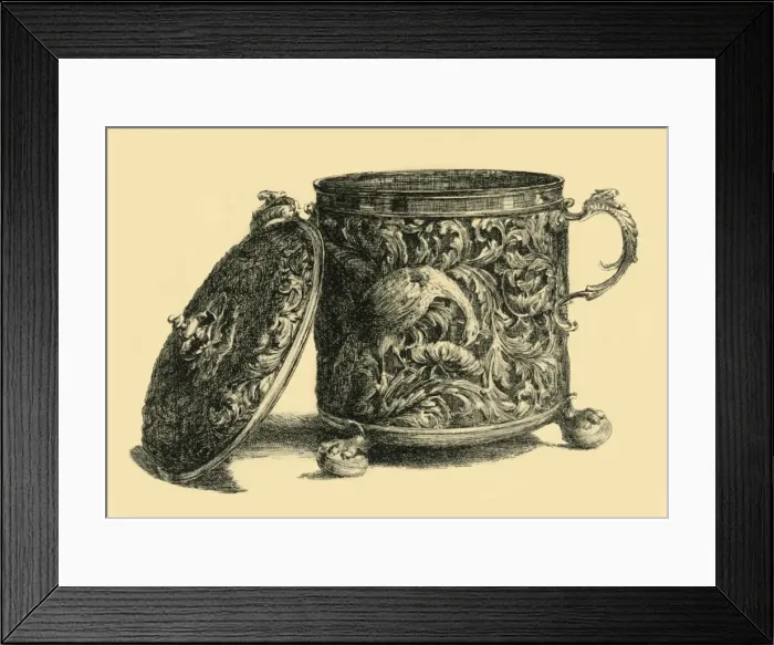 Framed Print : Silver gilt cup and cover, 1669-1670, (1881). Creator: W T Roberts Framed Print : Silver gilt cup and cover, 1669-1670, (1881). Creator: W T Roberts