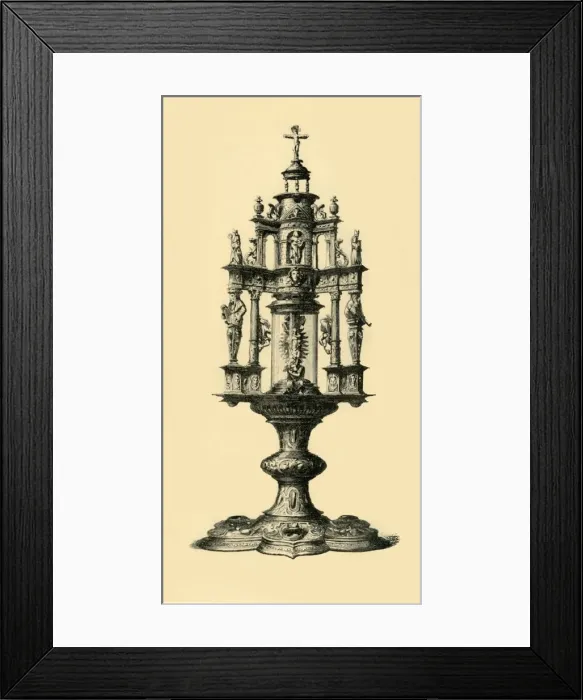 Framed Print : Monstrance, late 16th century, (1881). Creator: John Watkins Framed Print : Monstrance, late 16th century, (1881). Creator: John Watkins