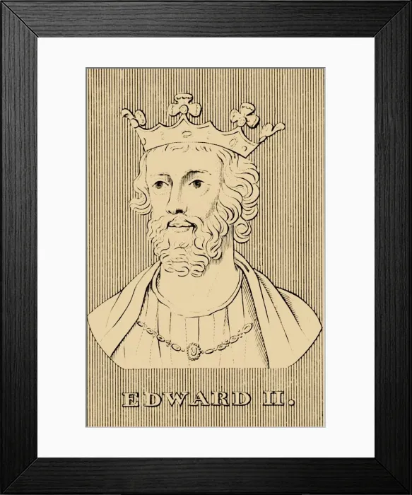 Framed Print : Edward II, (1284- 1327), 1830. Creator: Unknown Framed Print : Edward II, (1284- 1327), 1830. Creator: Unknown