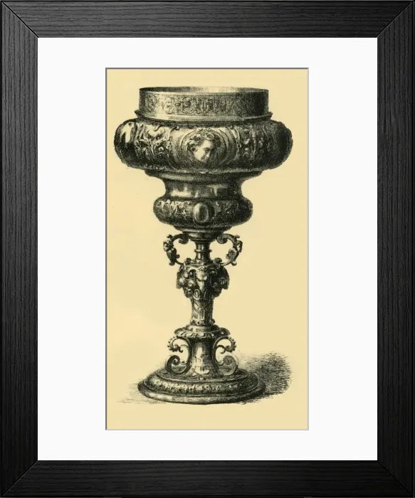 Framed Print : Double cup, c1590, (1881). Creator: John Watkins Framed Print : Double cup, c1590, (1881). Creator: John Watkins