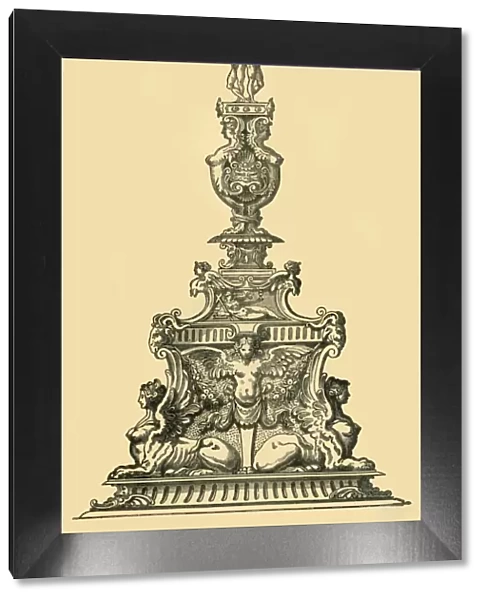 Design for a candelabrum, 16th century, (1881). Creator: Unknown