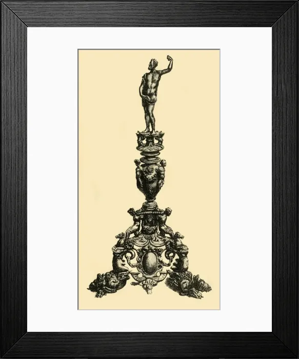 Framed Print : Jupiter, firedog, late 16th century, (1881). Creator: J Brooke Framed Print : Jupiter, firedog, late 16th century, (1881). Creator: J Brooke