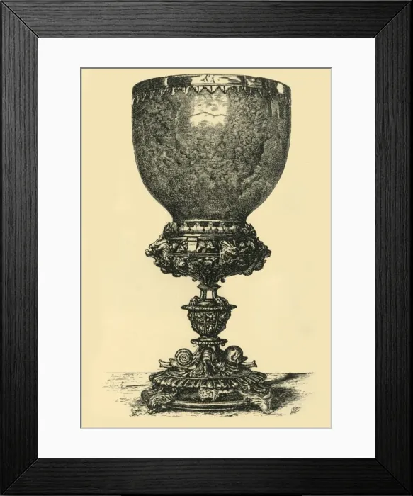 Framed Print : Agate cup, (1881). Creator: W. M. McGill Framed Print : Agate cup, (1881). Creator: W. M. McGill