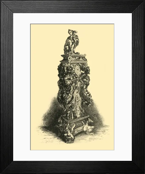 Framed Print : Cutlery case, (1881). Creator: W. M. McGill Framed Print : Cutlery case, (1881). Creator: W. M. McGill