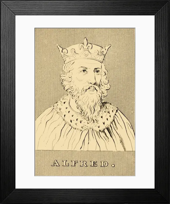 Framed Print : Alfred, (c847-899), 1830. Creator: Unknown Framed Print : Alfred, (c847-899), 1830. Creator: Unknown