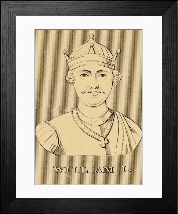 Framed Print : William I, (c1028-1087), 1830. Creator: Unknown Framed Print : William I, (c1028-1087), 1830. Creator: Unknown