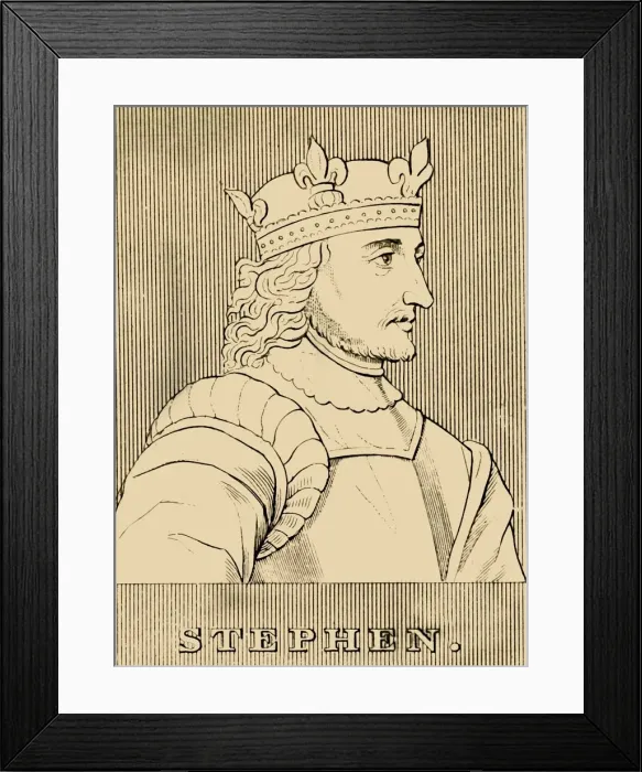 Framed Print : Stephen, (c1096-1154), 1830. Creator: Unknown Framed Print : Stephen, (c1096-1154), 1830. Creator: Unknown