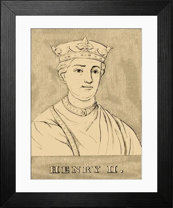Framed Print : Henry II, (1133- 1189), 1830. Creator: Unknown Framed Print : Henry II, (1133- 1189), 1830. Creator: Unknown