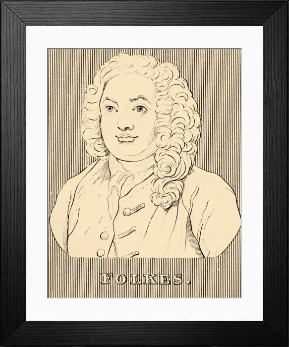 Framed Print : Folkes, (1690-1754), 1830. Creator: Unknown Framed Print : Folkes, (1690-1754), 1830. Creator: Unknown