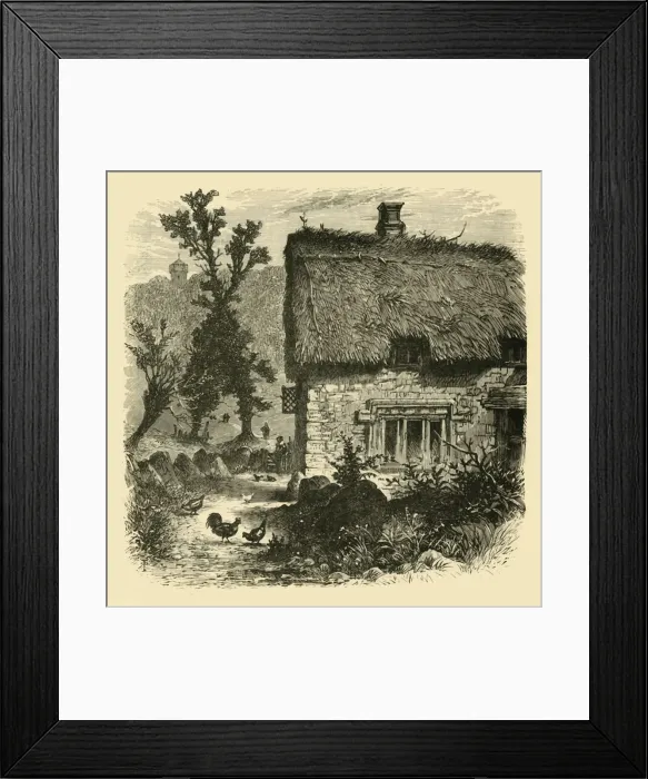 Framed Print : Cottage at Radway, 1898. Creator: Unknown Framed Print : Cottage at Radway, 1898. Creator: Unknown