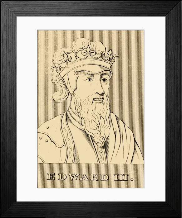 Framed Print : Edward III, (1312-1377), 1830. Creator: Unknown Framed Print : Edward III, (1312-1377), 1830. Creator: Unknown