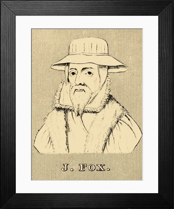 Framed Print : J. Fox, (1516-1587), 1830. Creator: Unknown Framed Print : J. Fox, (1516-1587), 1830. Creator: Unknown
