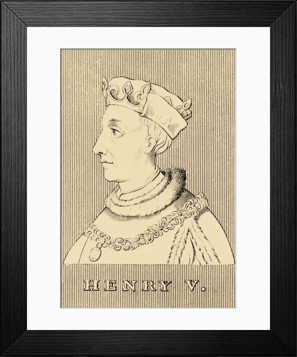 Framed Print : Henry V, (1386-1422), 1830. Creator: Unknown Framed Print : Henry V, (1386-1422), 1830. Creator: Unknown