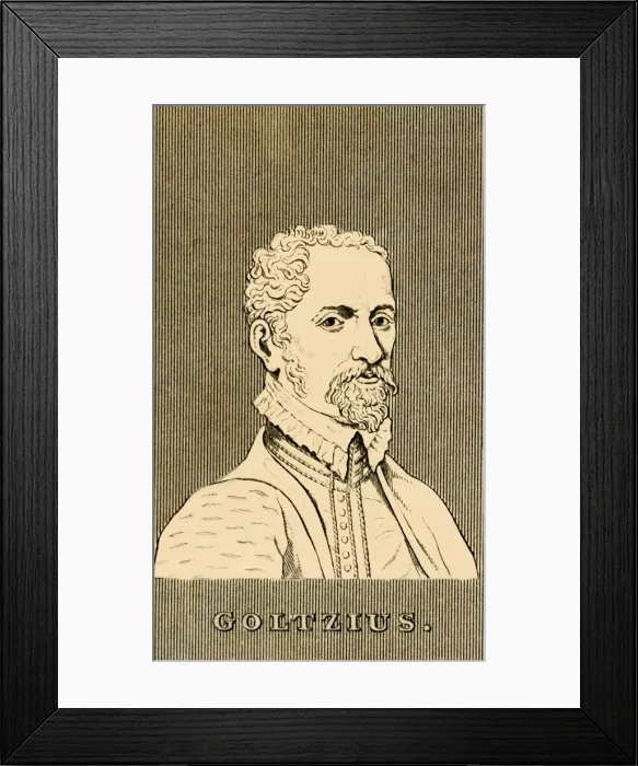 Framed Print : Goltzius, (1558-1617), 1830. Creator: Unknown Framed Print : Goltzius, (1558-1617), 1830. Creator: Unknown