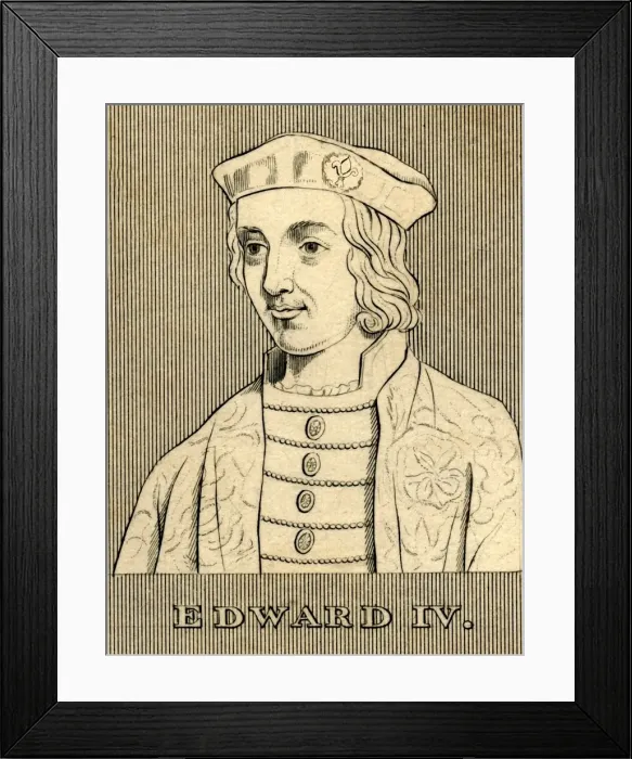 Framed Print : Edward IV, (1442-1483), 1830. Creator: Unknown Framed Print : Edward IV, (1442-1483), 1830. Creator: Unknown