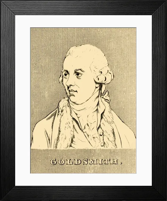 Framed Print : Goldsmith, (1728-1774), 1830. Creator: Unknown Framed Print : Goldsmith, (1728-1774), 1830. Creator: Unknown