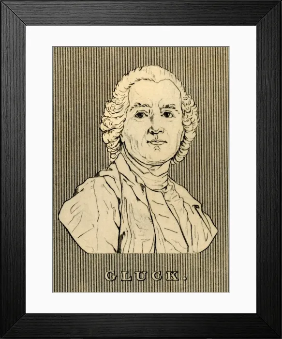 Framed Print : Gluck, (1714-1787), 1830. Creator: Unknown Framed Print : Gluck, (1714-1787), 1830. Creator: Unknown