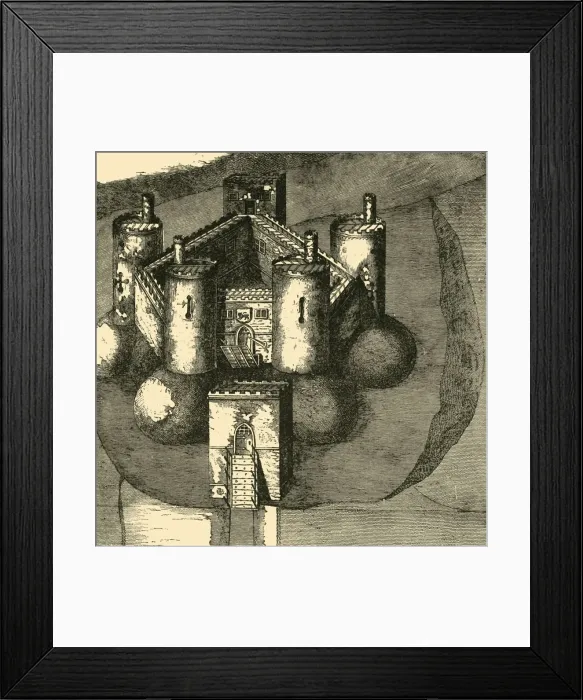 Framed Print : Holt Castle, in 1610, 1898. Creator: Unknown Framed Print : Holt Castle, in 1610, 1898. Creator: Unknown