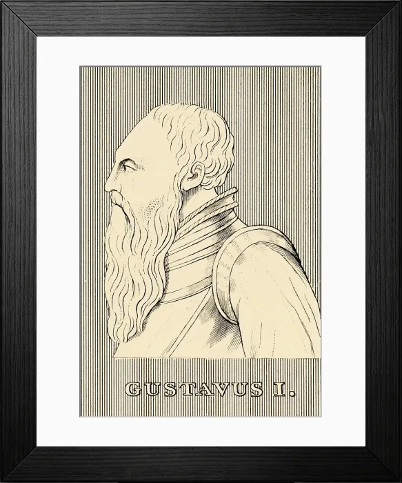 Framed Print : Gustavus I, (1496-1560), 1830. Creator: Unknown Framed Print : Gustavus I, (1496-1560), 1830. Creator: Unknown