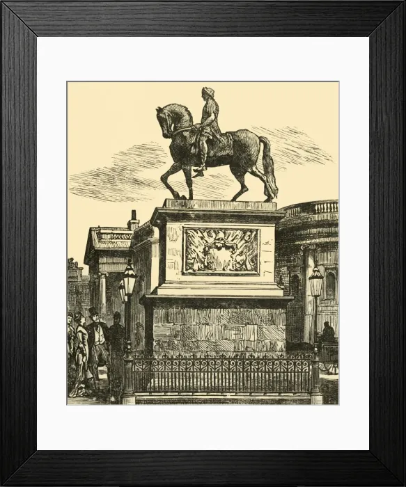 Framed Print : The Statue of William III, 1898. Creator: Unknown Framed Print : The Statue of William III, 1898. Creator: Unknown