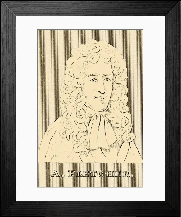 Framed Print : A. Fletcher, (1655-1716), 1830. Creator: Unknown Framed Print : A. Fletcher, (1655-1716), 1830. Creator: Unknown