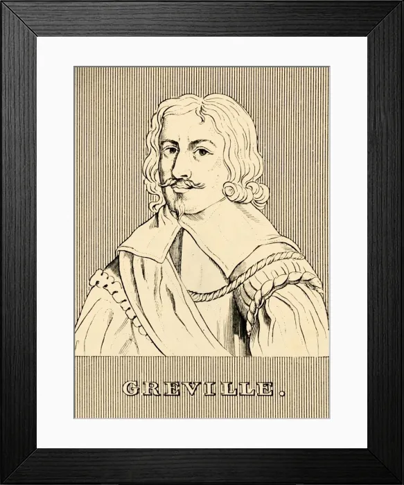 Framed Print : Greville, (1554-1628), 1830. Creator: Unknown Framed Print : Greville, (1554-1628), 1830. Creator: Unknown