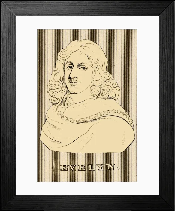 Framed Print : Evelyn, (1620-1706), 1830. Creator: Unknown Framed Print : Evelyn, (1620-1706), 1830. Creator: Unknown