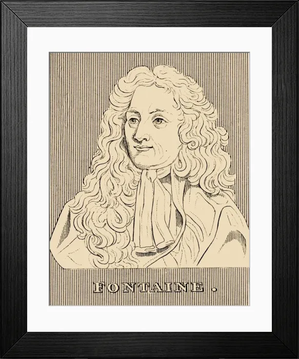 Framed Print : Fontaine, (1621-1695), 1830. Creator: Unknown Framed Print : Fontaine, (1621-1695), 1830. Creator: Unknown