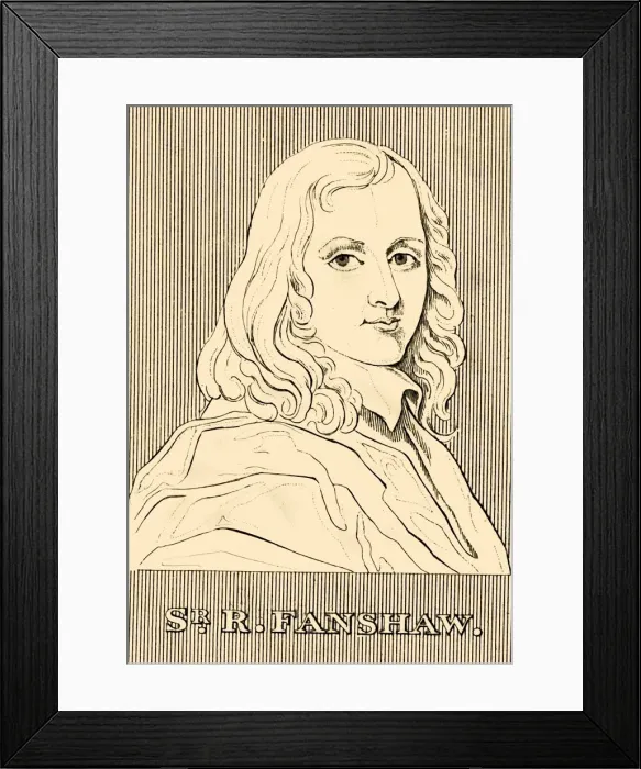 Framed Print : Sir R. Fanshaw, (1608-1666), 1830. Creator: Unknown Framed Print : Sir R. Fanshaw, (1608-1666), 1830. Creator: Unknown