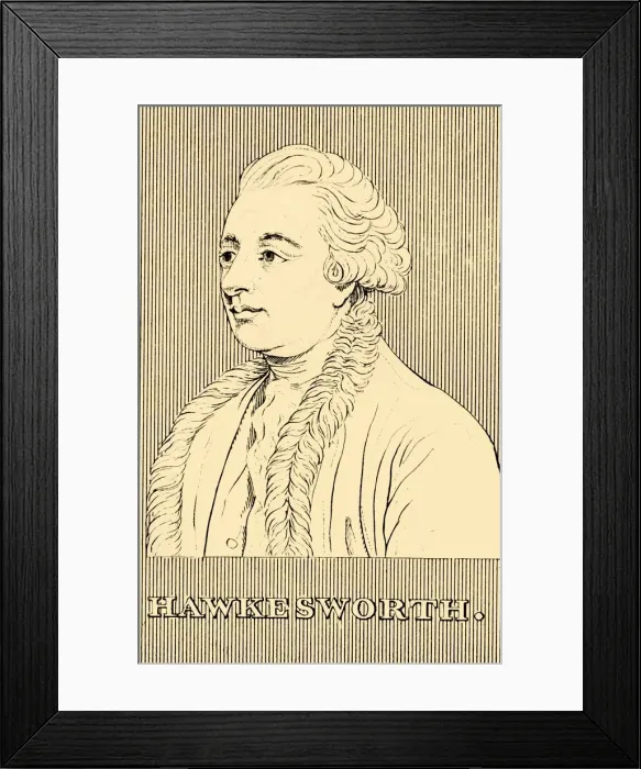 Framed Print : Hawkesworth, (c1715-1773), 1830. Creator: Unknown Framed Print : Hawkesworth, (c1715-1773), 1830. Creator: Unknown