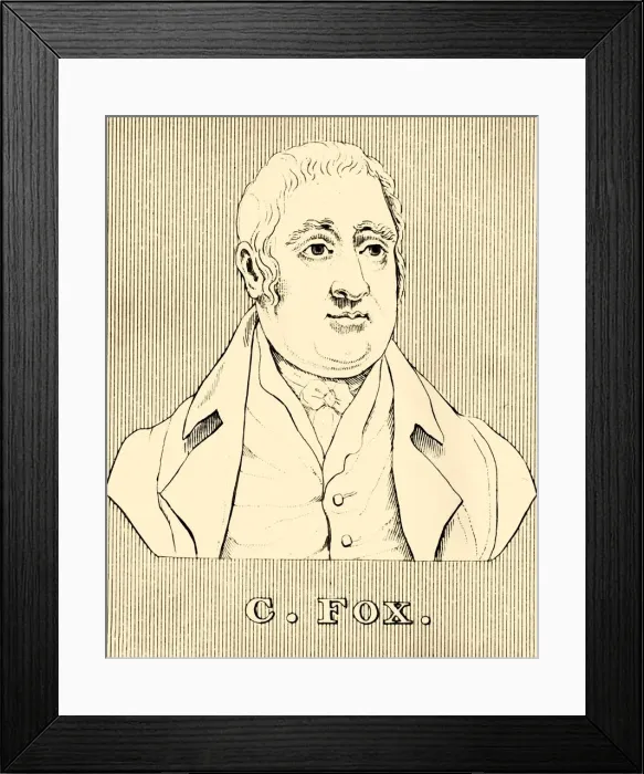 Framed Print : C. Fox, (1749-1806), 1830. Creator: Unknown Framed Print : C. Fox, (1749-1806), 1830. Creator: Unknown