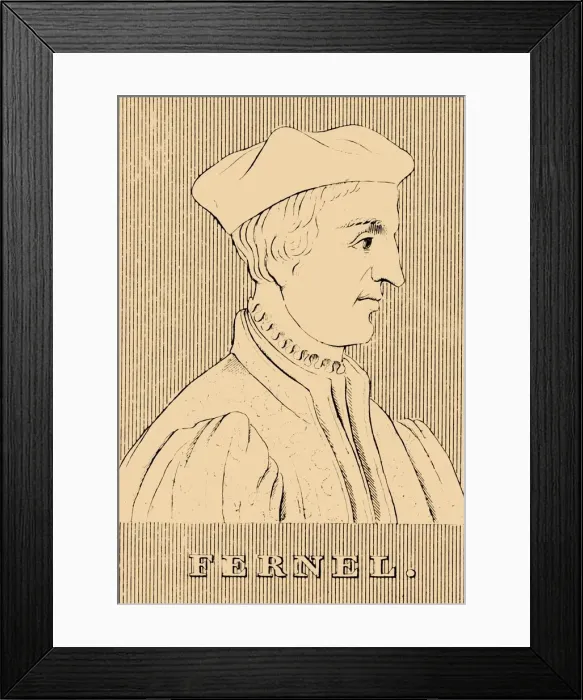 Framed Print : Fernel, (1497-1558), 1830. Creator: Unknown Framed Print : Fernel, (1497-1558), 1830. Creator: Unknown