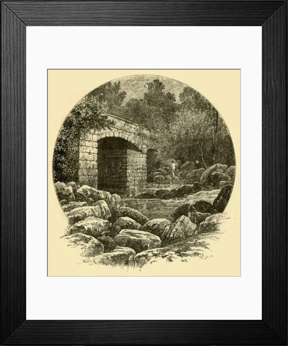 Framed Print : Shaugh Bridge, 1898. Creator: Unknown Framed Print : Shaugh Bridge, 1898. Creator: Unknown