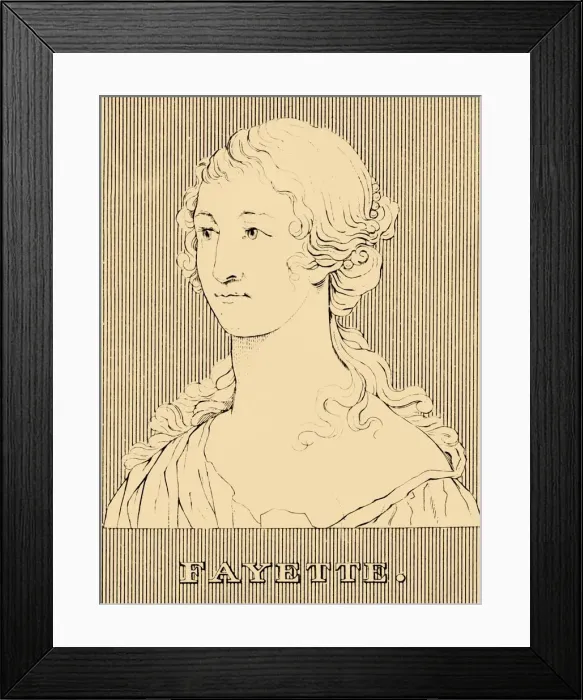 Framed Print : Fayette, (1634-1693), 1830. Creator: Unknown Framed Print : Fayette, (1634-1693), 1830. Creator: Unknown
