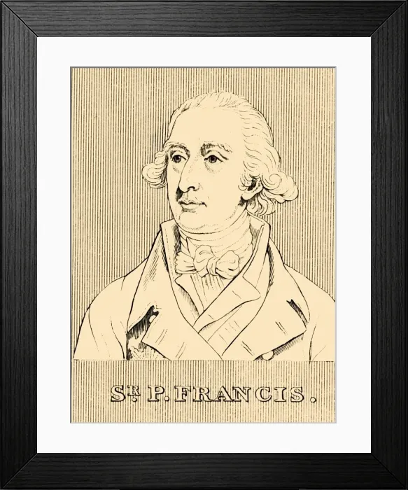 Framed Print : Sir P. Francis, (1740-1818), 1830. Creator: Unknown Framed Print : Sir P. Francis, (1740-1818), 1830. Creator: Unknown