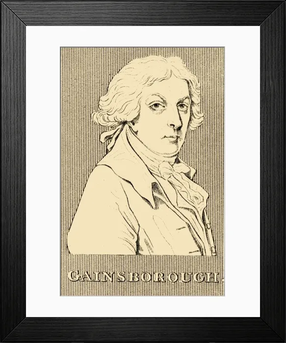 Framed Print : Gainsborough, (1727-1788), 1830. Creator: Unknown Framed Print : Gainsborough, (1727-1788), 1830. Creator: Unknown