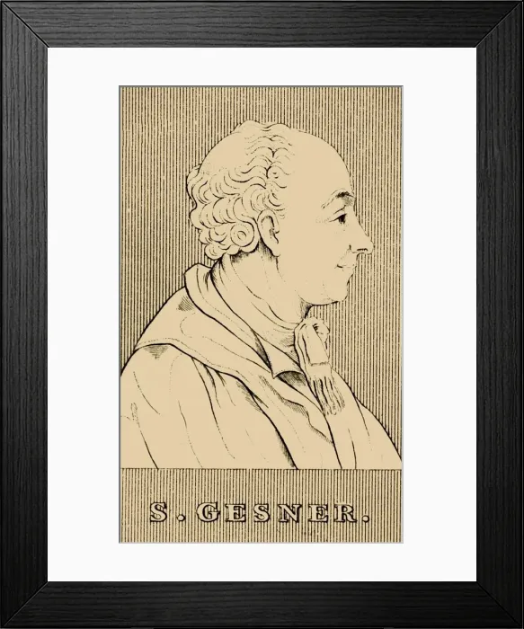 Framed Print : S. Gesner, (1730-1788), 1830. Creator: Unknown Framed Print : S. Gesner, (1730-1788), 1830. Creator: Unknown