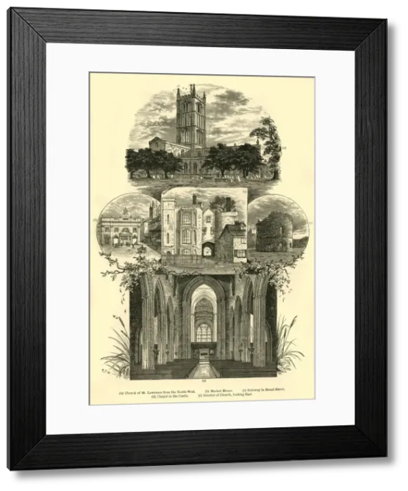 Framed Print : Views in Ludlow, 1898. Creator: Unknown Framed Print : Views in Ludlow, 1898. Creator: Unknown